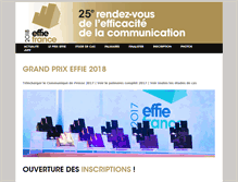 Tablet Screenshot of effie.fr